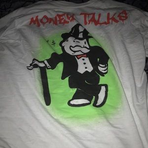 White money talk shirt